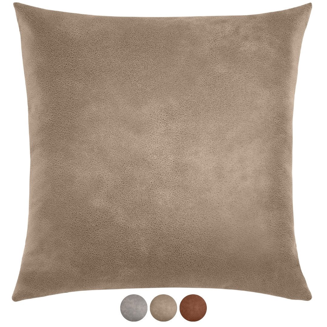 REALLaxx Dekokissen Puris, 50 x 50 cm, Sofakissen, Kunstlederbezug, Kissenb günstig online kaufen