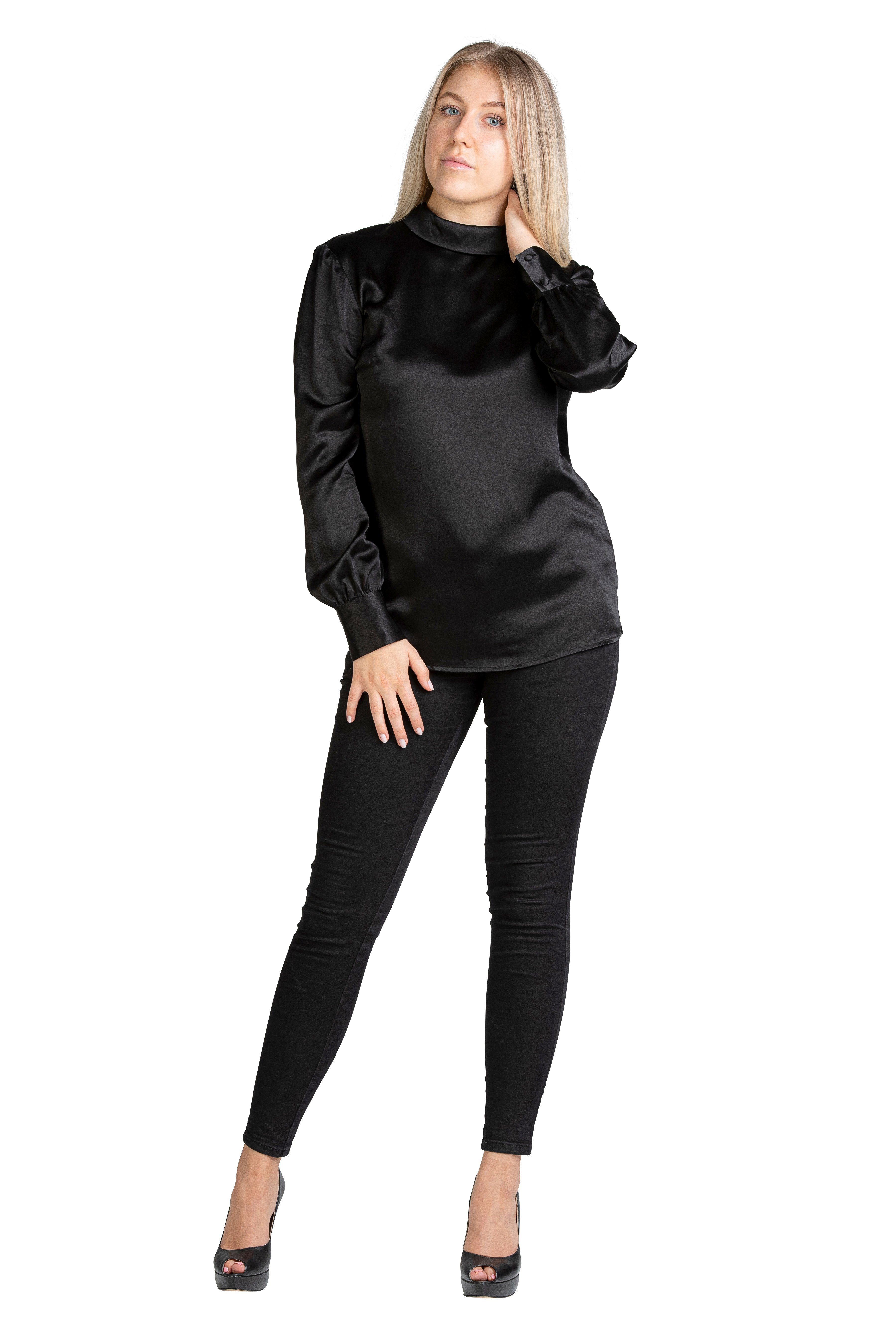 Posh Gear Seidenbluse Damen Bluse Satinoseta günstig online kaufen