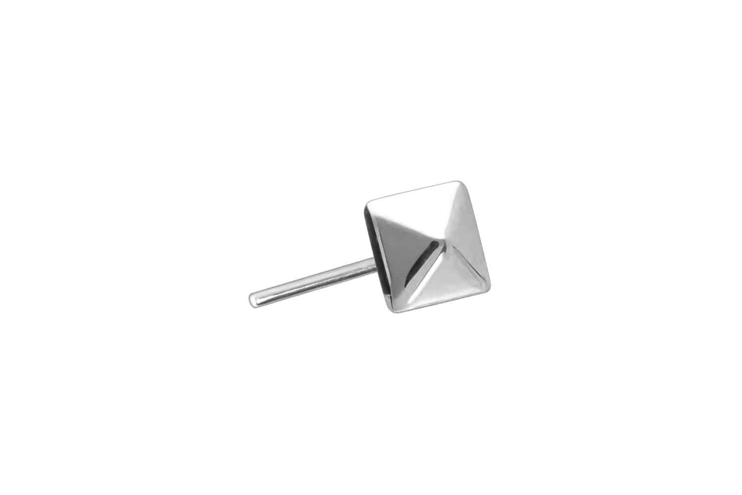 Piercing-Set Titan Aufsatz mit Push Pin PYRAMIDE