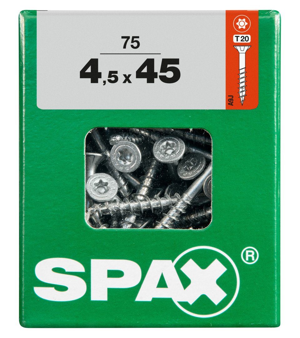 Holzbauschraube Spax Universalschrauben 4.5 x 45 mm TX 20 Senkkopf