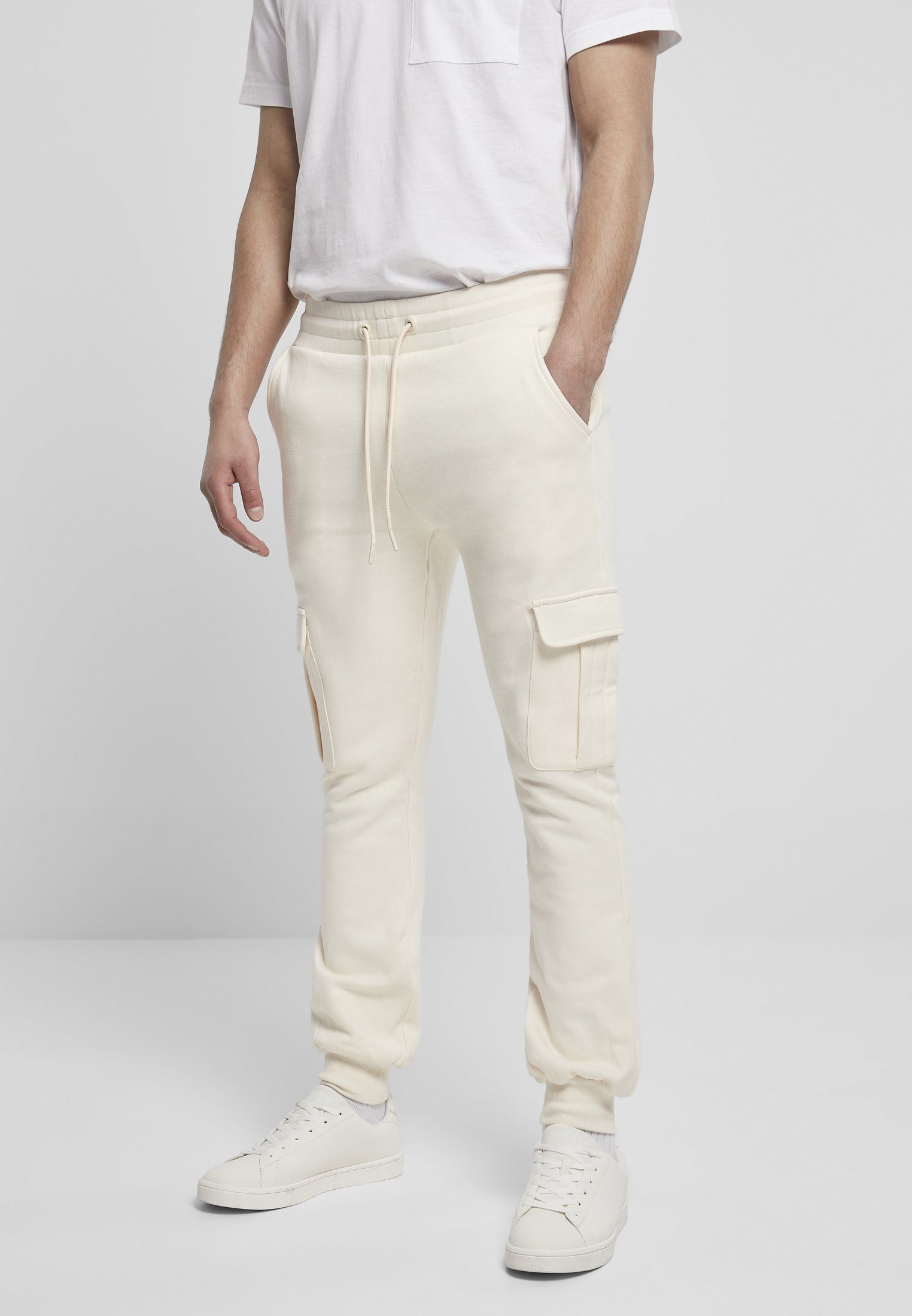 URBAN Stoffhose Cargo CLASSICS whitesand Herren (1-tlg) Sweatpants