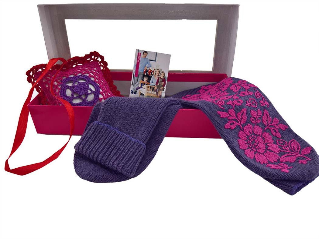 Hudson Kuschelsocken Damen mit Anti-Rutsch-Sohle LAVENDEL (1-Paar, 1 Paar) flauschig und warm