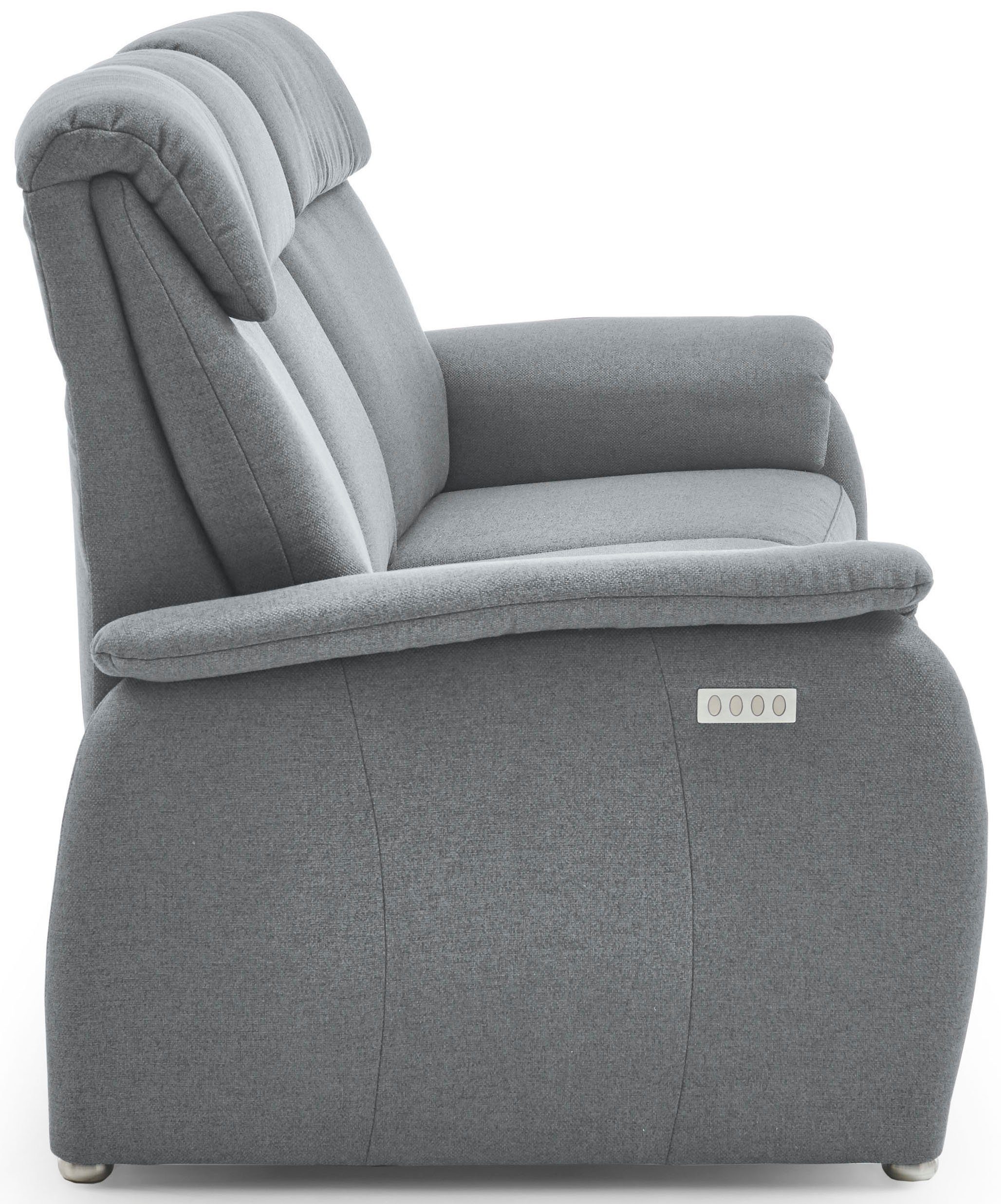 Home affaire 3-Sitzer Turin mit Steckdose und USB-Port auch in Easy care-Bezug, 2 x vollmotorische Relaxfunktion, herunterklappbarer Tisch – Bild 5 von 5