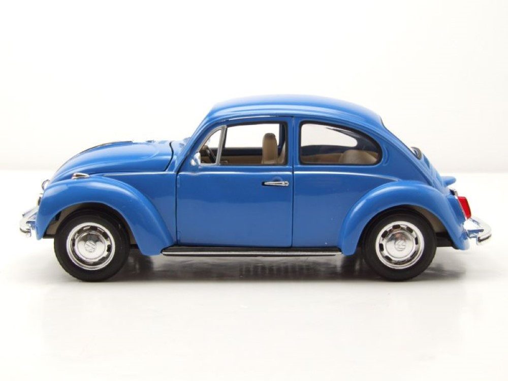 Welly Modellauto VW Käfer 1969 blau, Maßstab 1:24