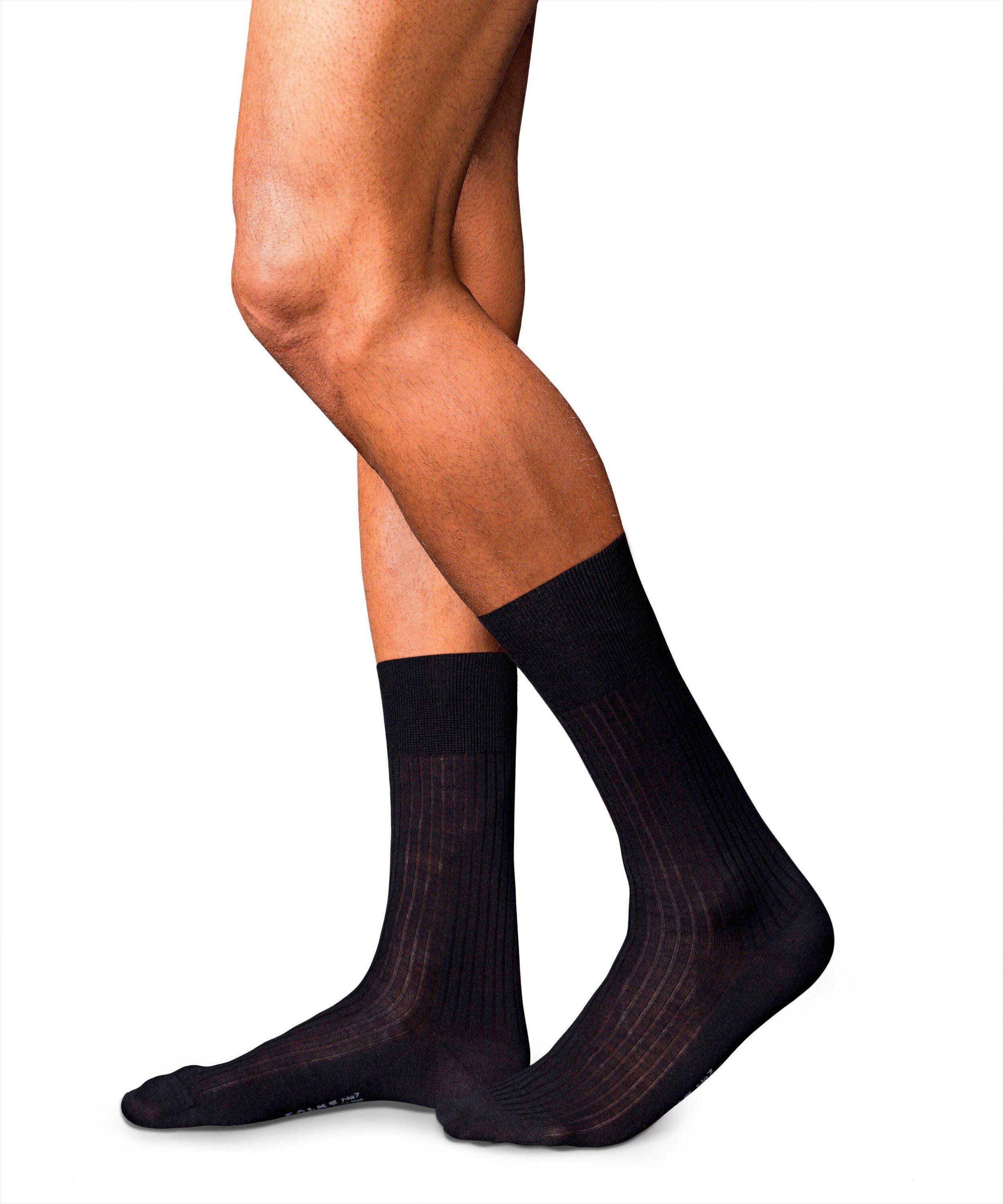 black (1-Paar) No. (3000) Finest 7 Merino FALKE Socken