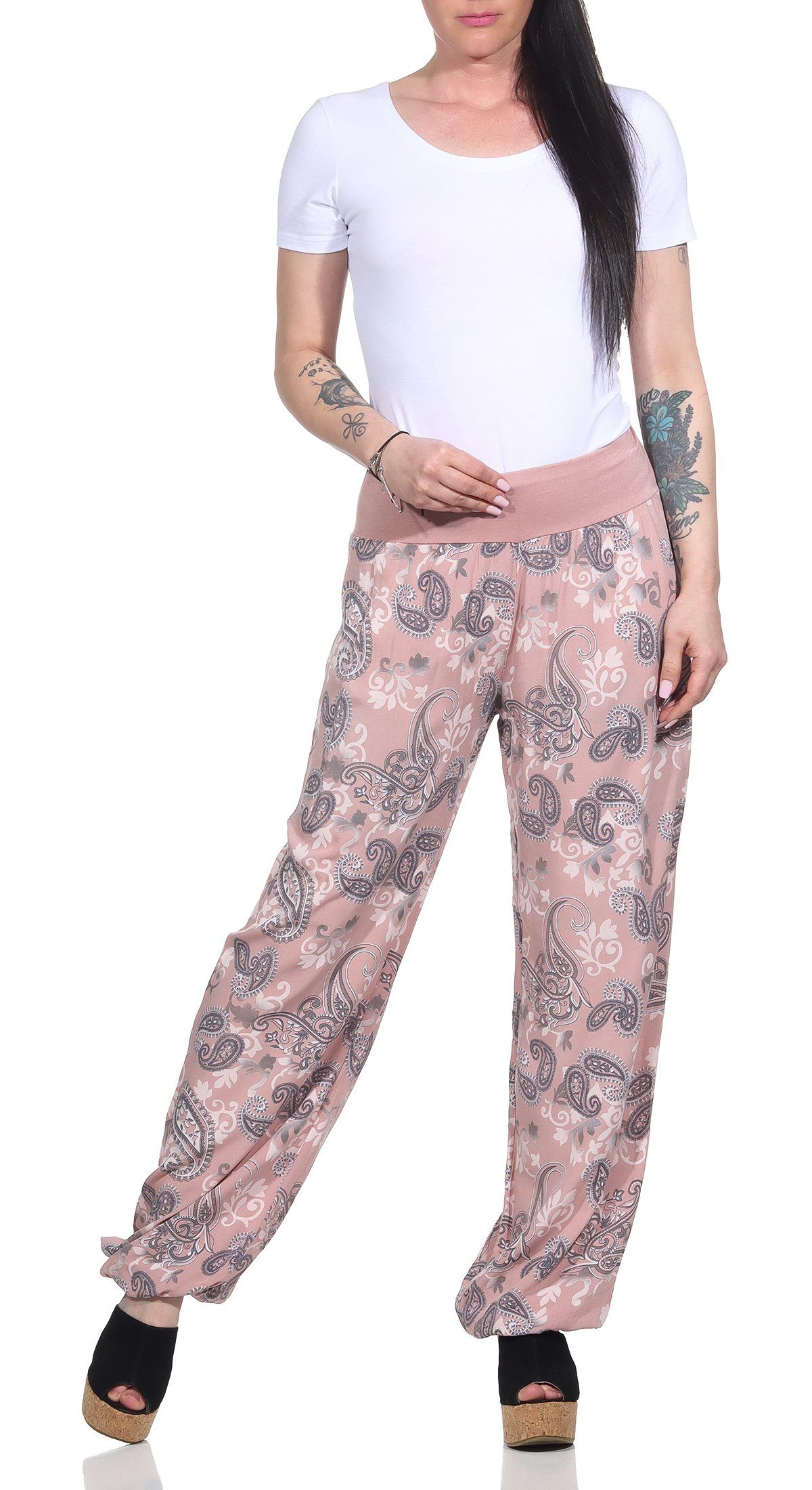 CLEO STYLE Stoffhose Damen Sommerhose 2404 günstig online kaufen