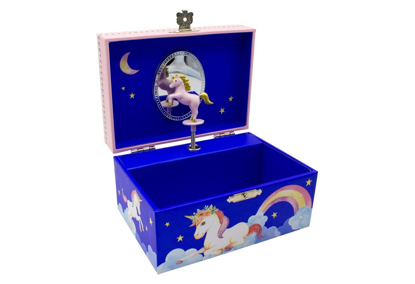 GICO Spielzeug-Arztkoffer Spieluhr Schmuckkästchen Blaues Einhorn für Mädchen Kinder - 92060