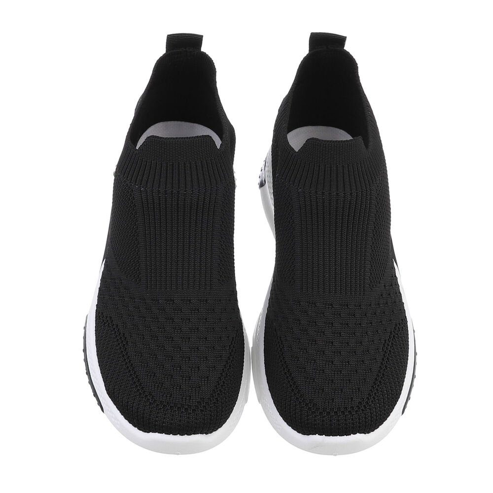 Ital-Design Kinder Sneaker (85758646) Flach Freizeitschuhe in Schwarz