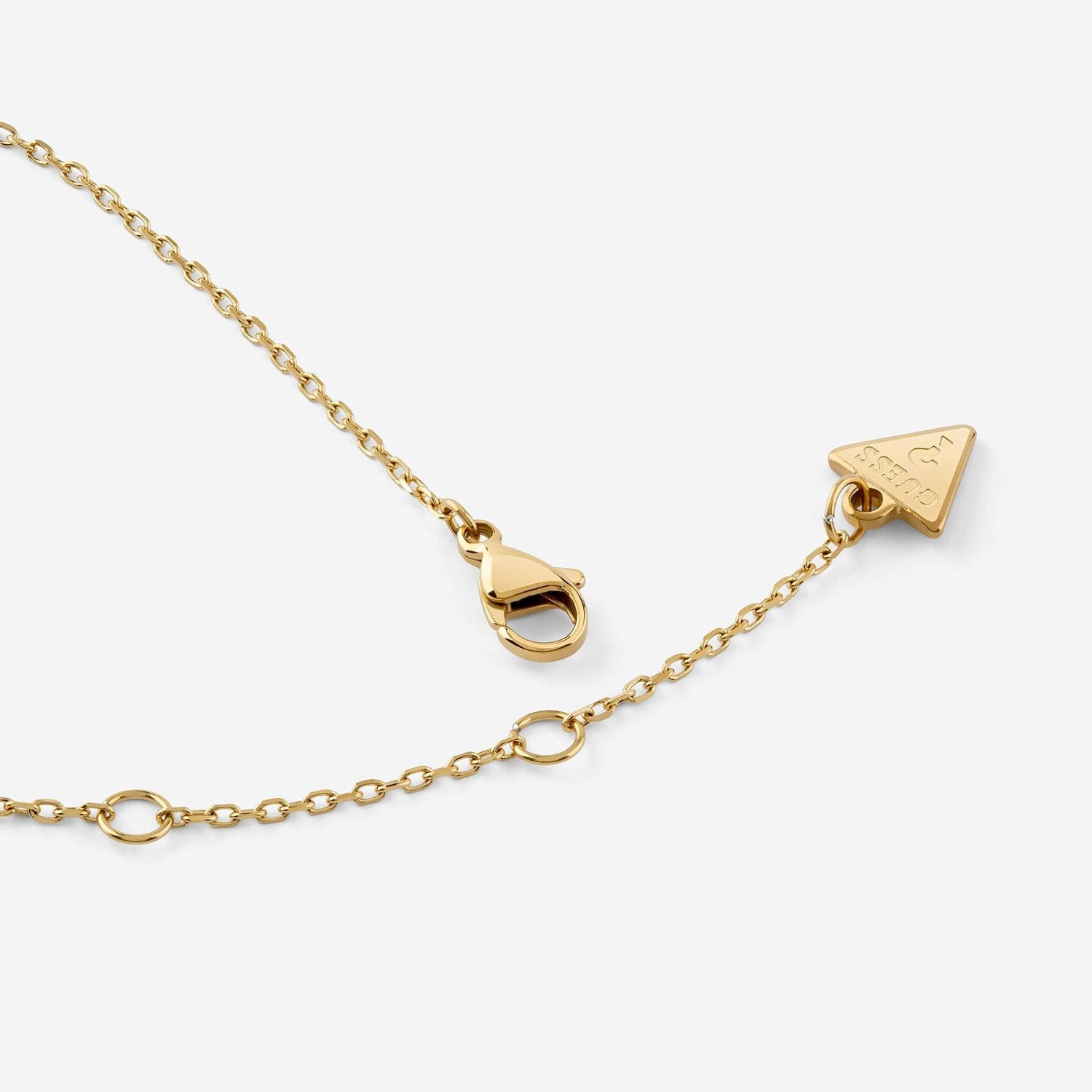Guess Kette mit Anhänger JUBN06007JWYGT/U, für Damen Pavé Herz Y Goldfarben