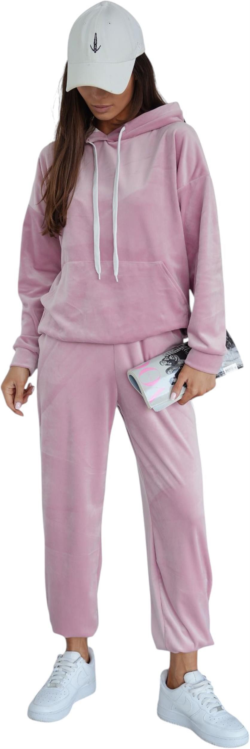 EloModa Jogginganzug Damen Velours Set Hoodie günstig online kaufen
