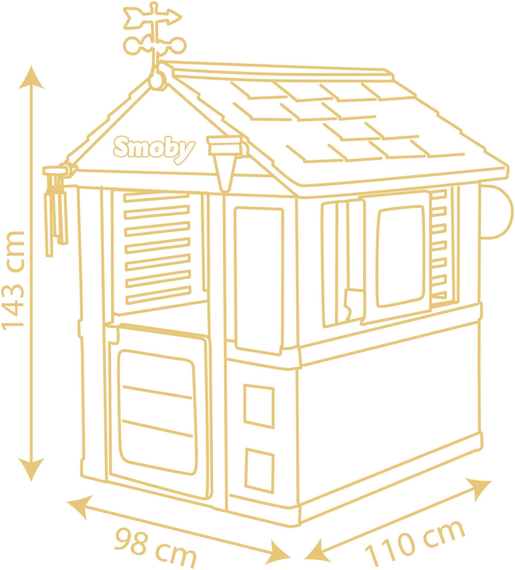 Smoby Spielhaus 4-Seasons, Made in Europe