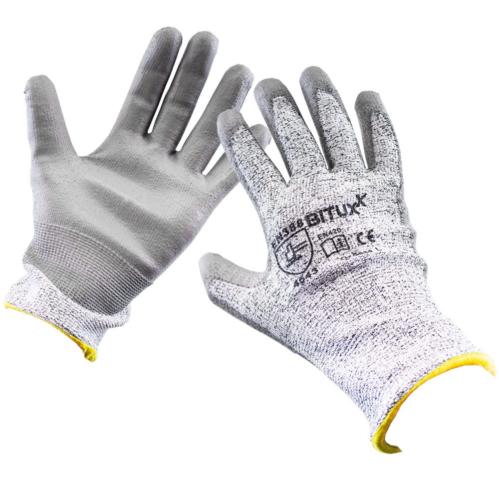 Bituxx Schnittschutzhandschuhe Schnittschutz Handschuhe Größe M (8) (MS-17675)