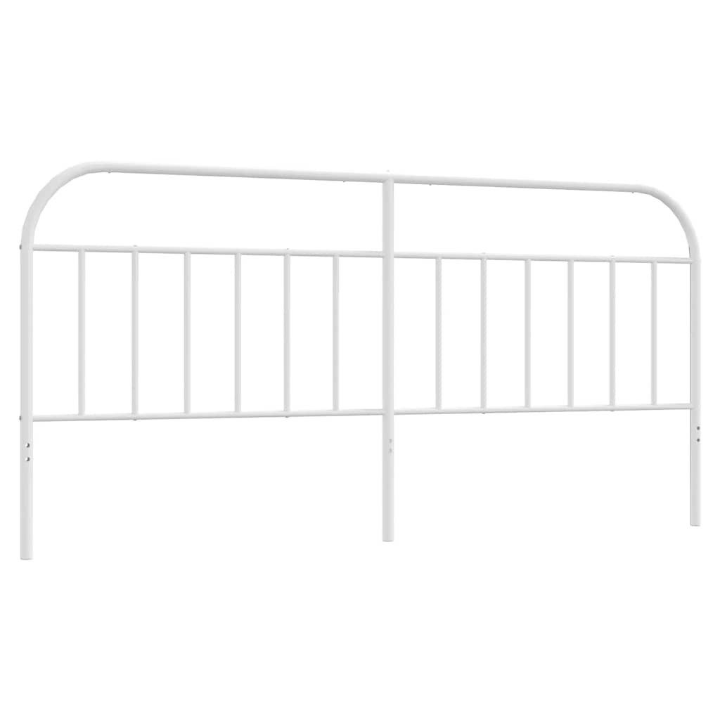 vidaXL Bett Ersatz-Kopfteil Metall Weiß 193 cm (1-tlg)
