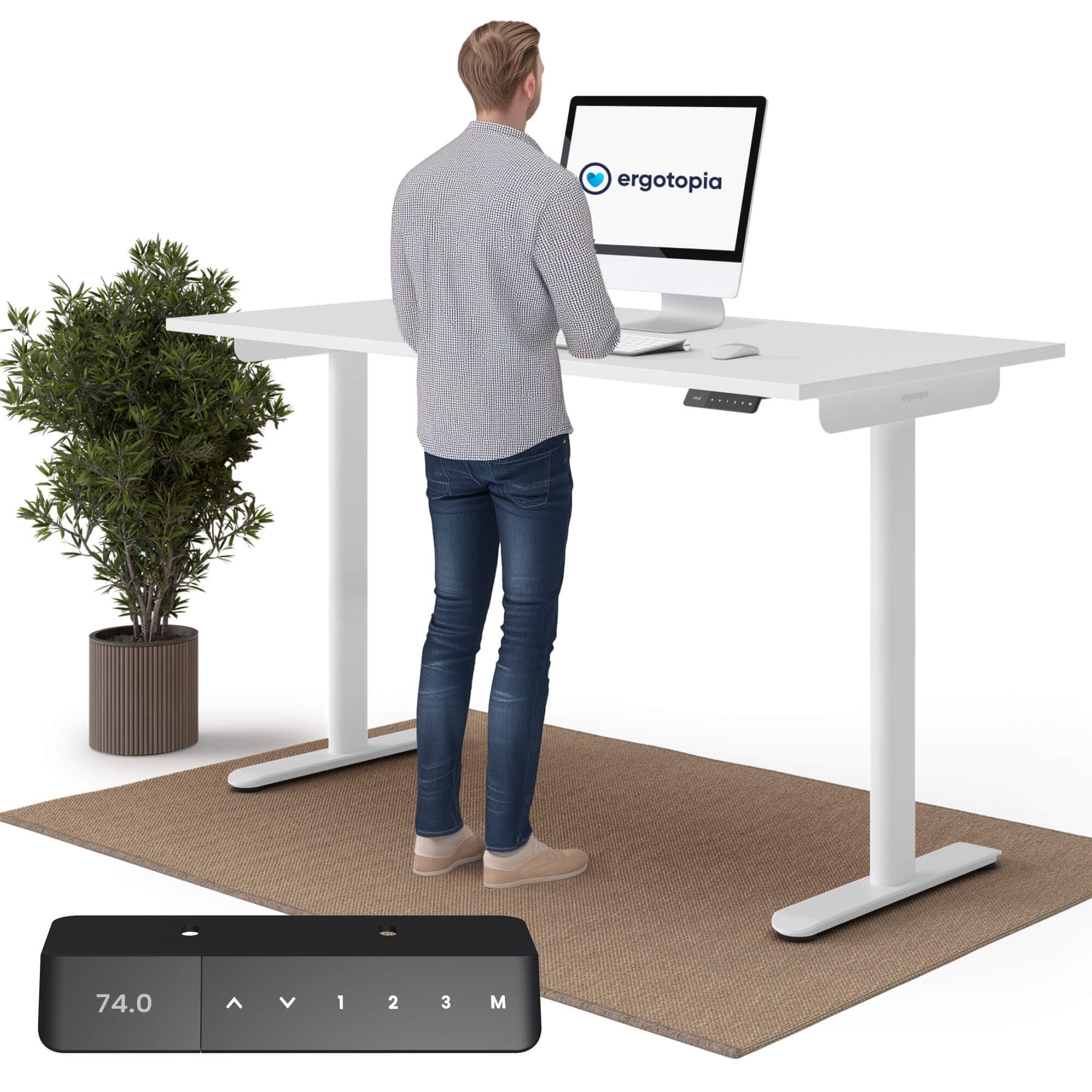 Ergotopia Schreibtisch Desktopia One (elektrisch höhenverstellbarer Schreibtisch)