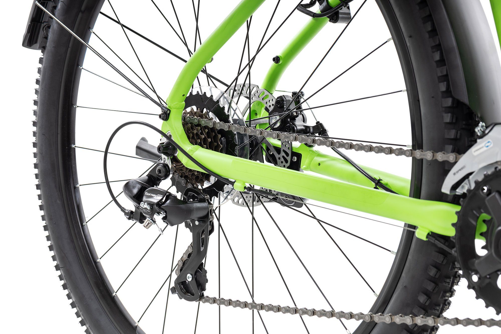 Axess Mountainbike SANDEE ATB, 14 Gang Shimano RD-TX800-7 Schaltwerk, Kettenschaltung, Herren MTB-Hardtail 29 Zoll grün
