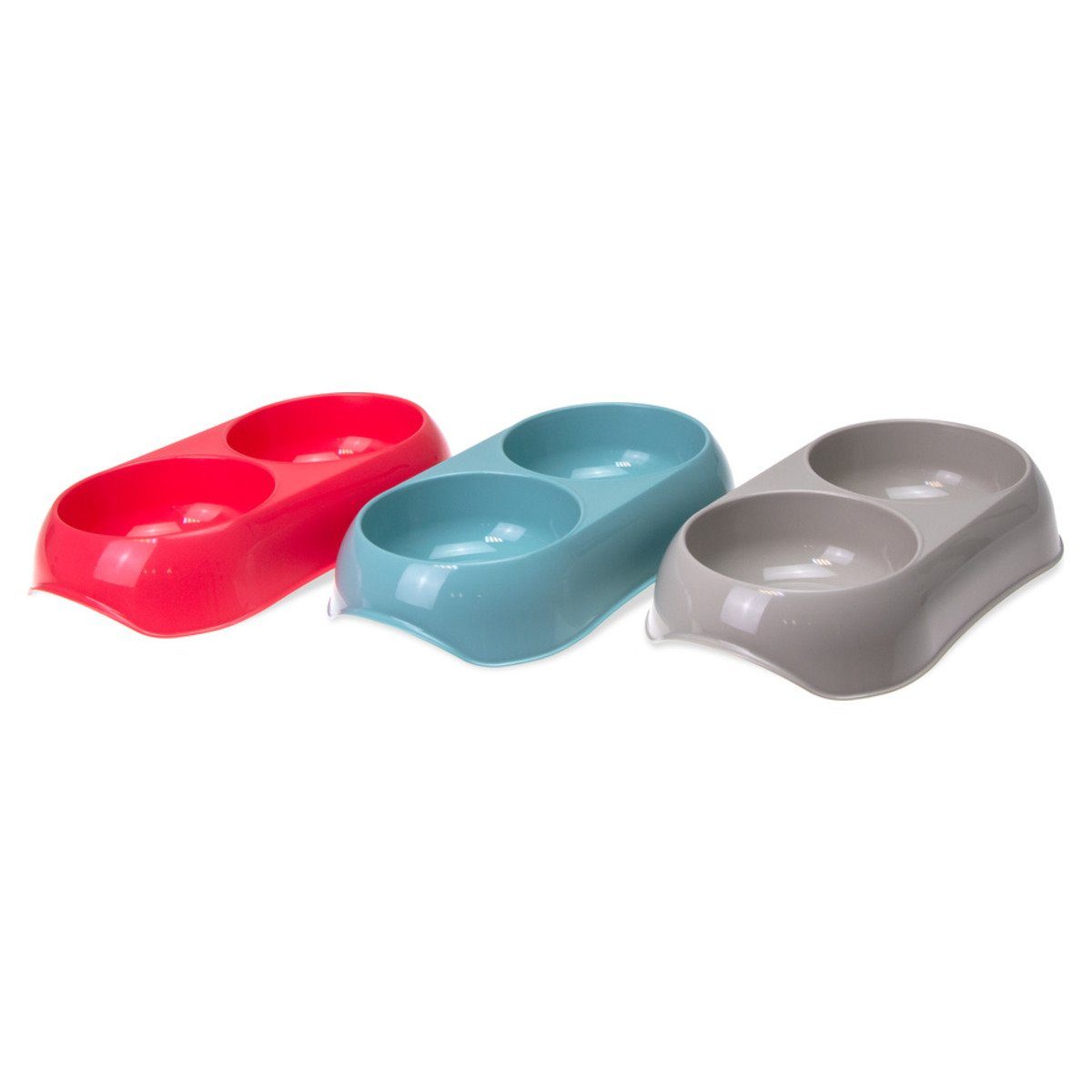 Napf-Set Plastik Doppelnapf Linda