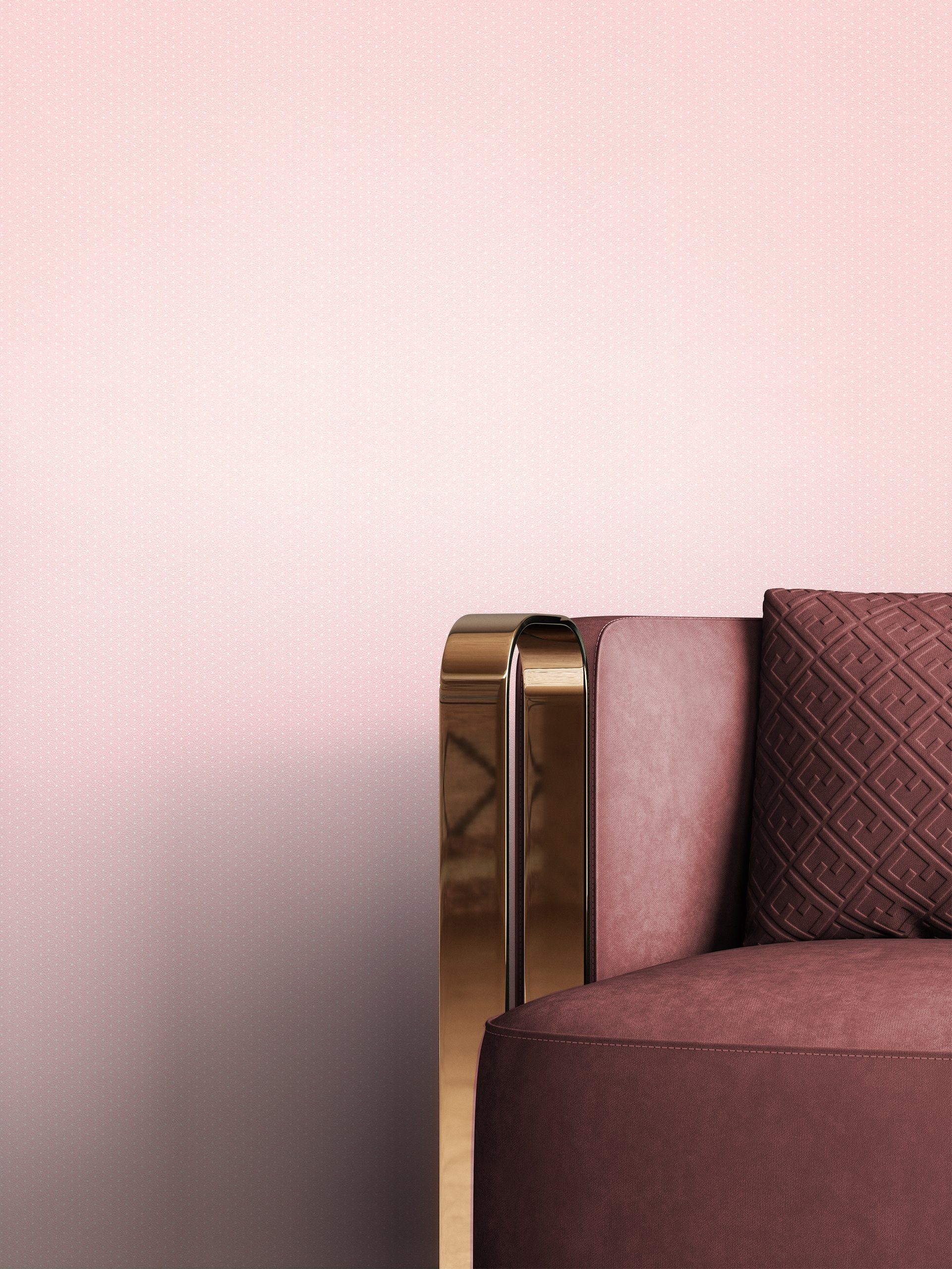 Newroom Vliestapete, Rosa Tapete Landhaus Punkte günstig online kaufen