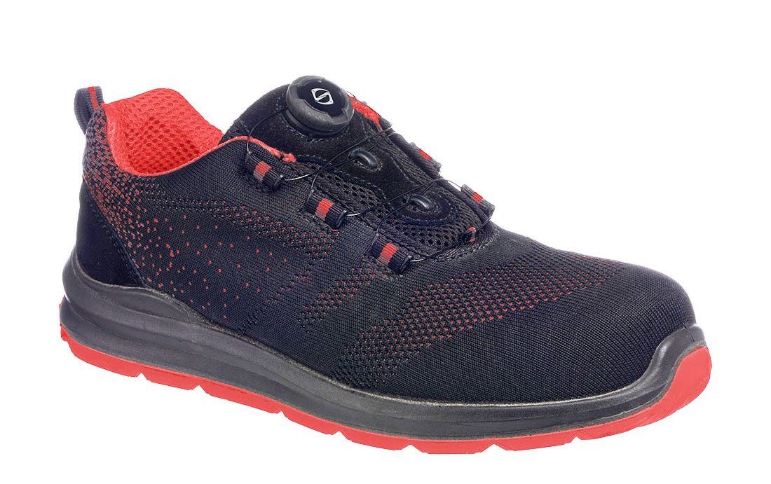 Portwest Sicherheitstrainer mit Drahtschnürsystem S1P Sicherheitsschuh (FT08) Schnellverschluss mit Drahtschnürsystem