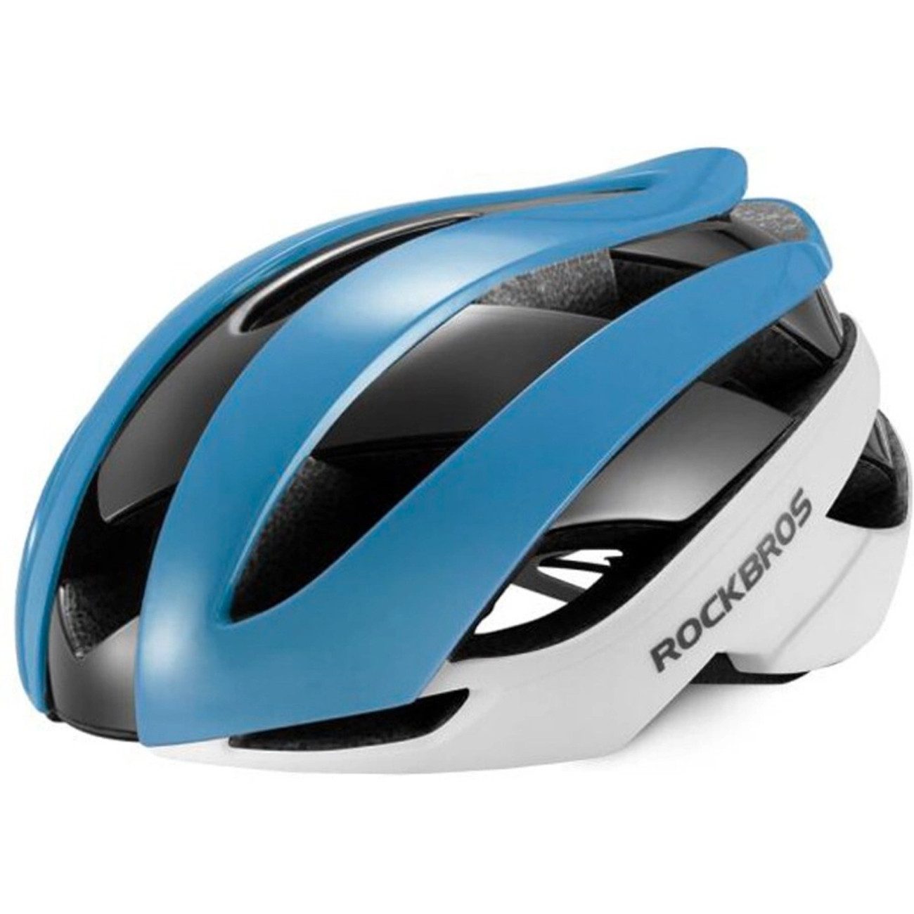 ROCKBROS Fahrradhelm 10110004003 (Einzelartikel, Einzelartikel), Leichtbauweise, verstellbarer Verschluss, sportliches Design