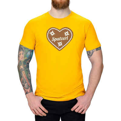 Jimmys Textilfactory Kostüm T-Shirt Oktoberfest Herz Spatzerl Wiesn München 13 Farben XS - 5XL