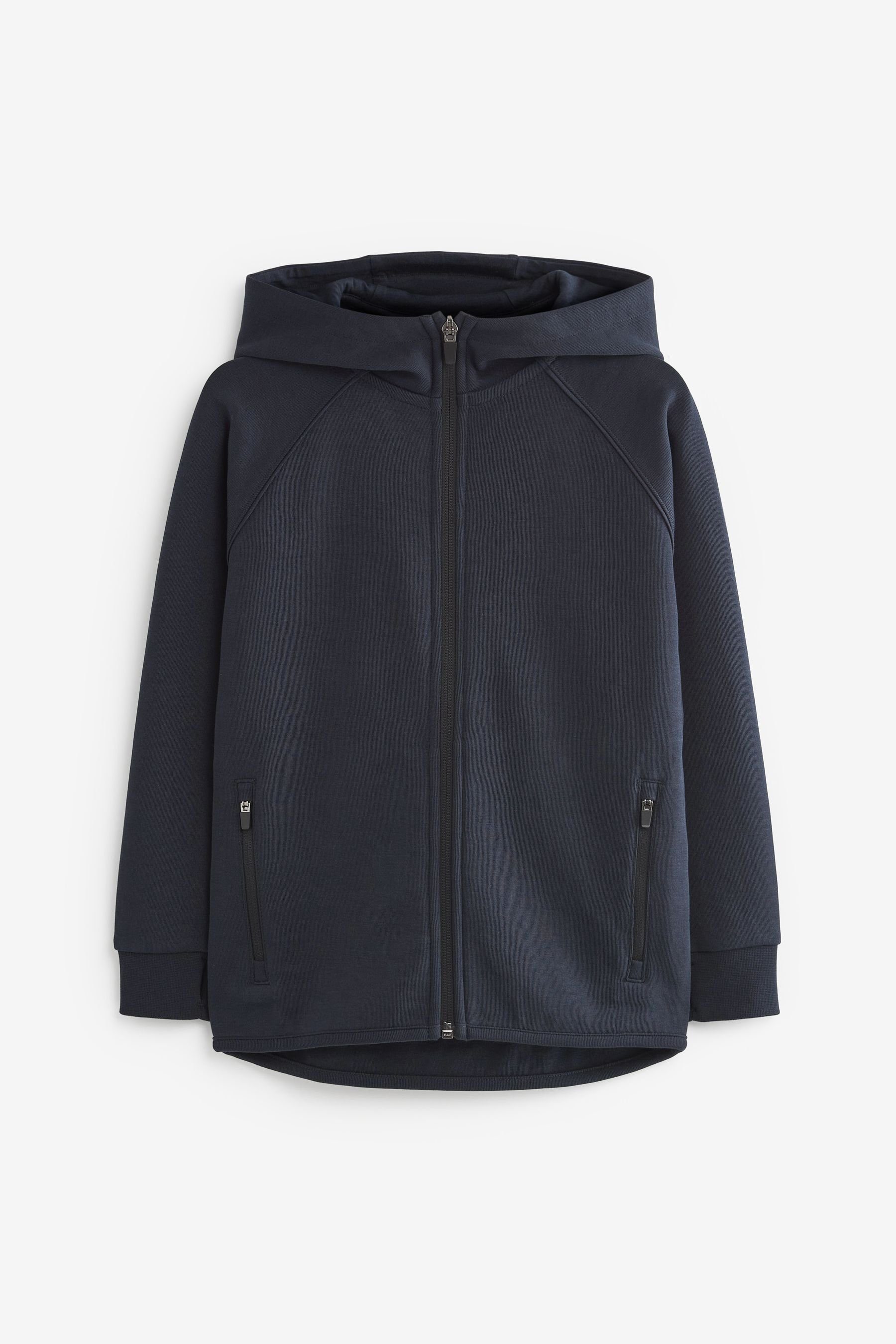 Sport-Kapuzenjacke Navy (1-tlg) Kapuzensweatjacke Next