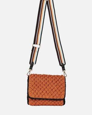 Becksöndergaard Umhängetasche Nudo Dia Crossbody Bag - Handtasche Damen mit abnehmbaren Gurt, in Orange 22x15 cm