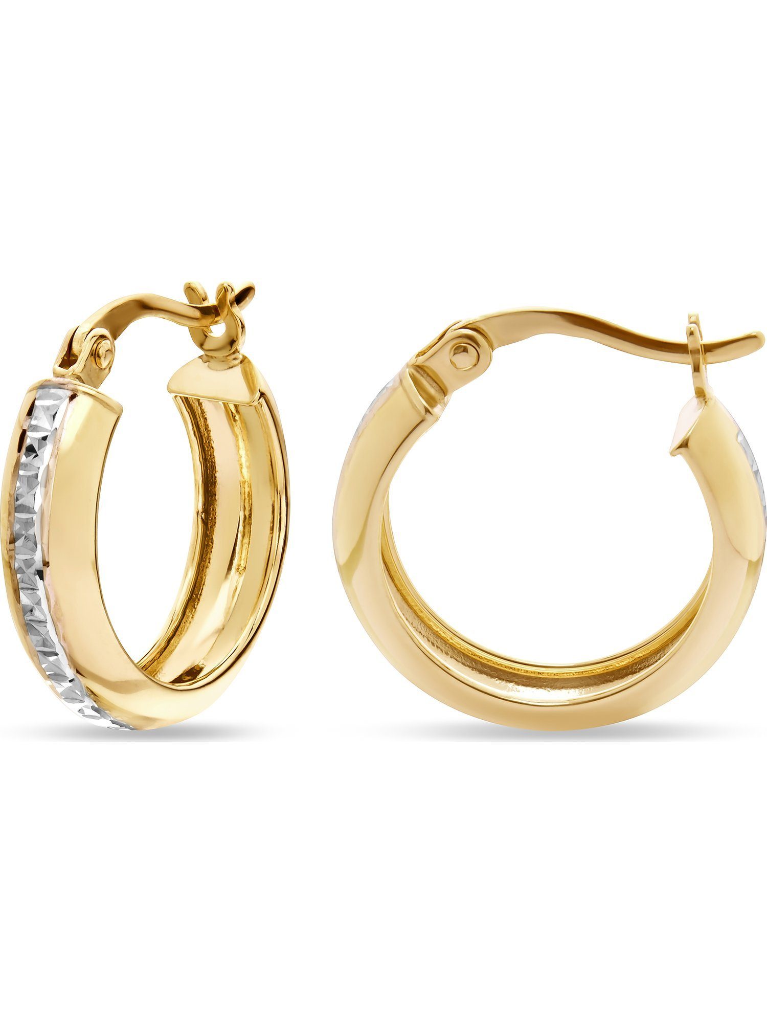 FAVS Paar Creolen FAVS Damen-Creolen 375er Gelbgold (Paar)