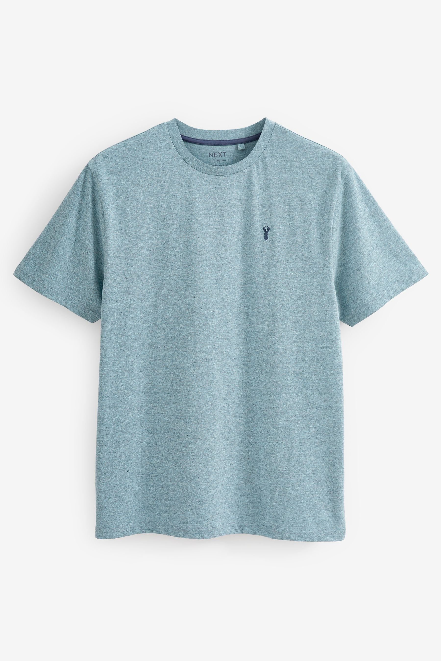 Next T-Shirt Meliertes Hirschmotiv (1-tlg) mit T-Shirt Blue