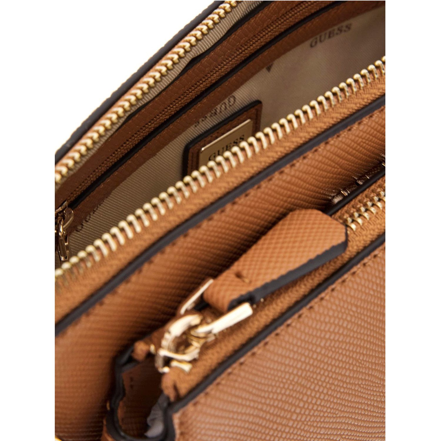 Guess Umhängetasche GUESS Schultertasche Noelle II Light Cognac (1, 1-tlg., 1)