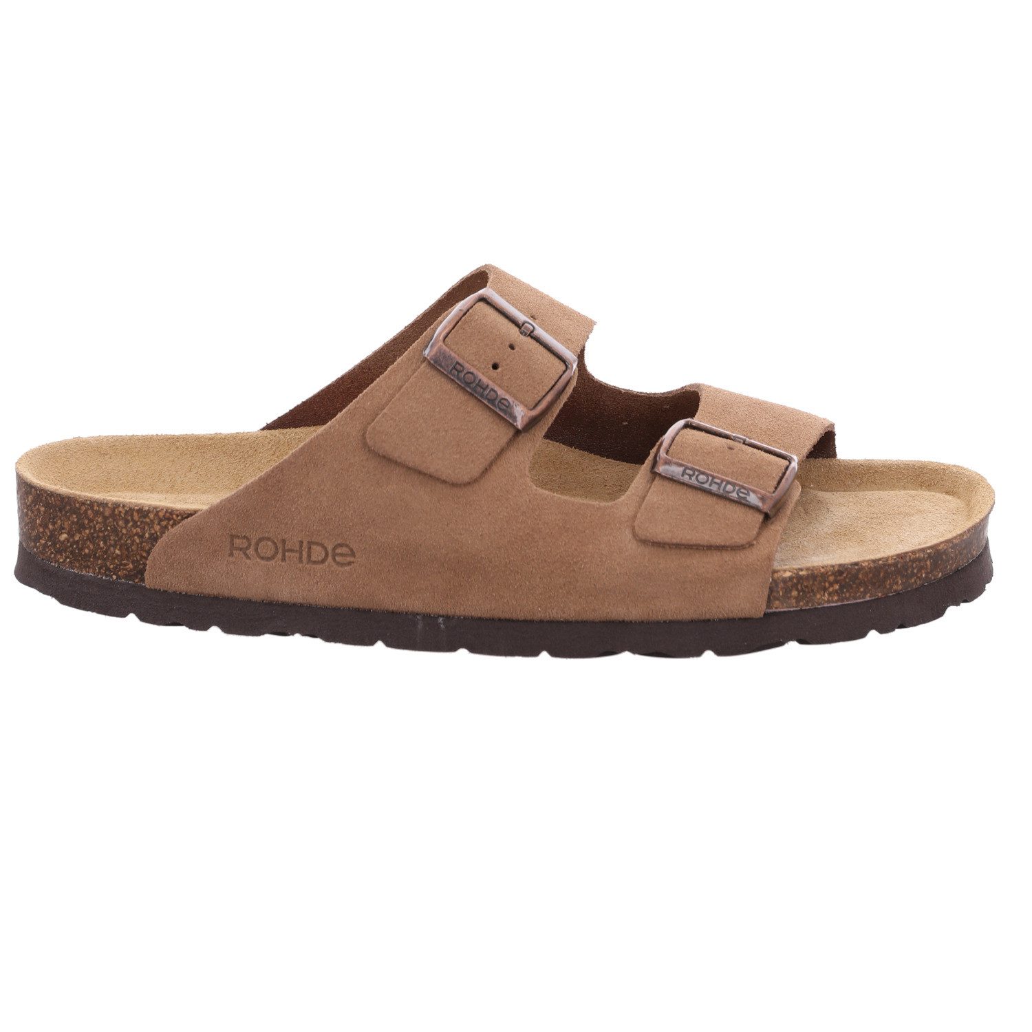 Rohde GRADO Pantolette Sommerschuh, Hausschuh, Schlappen, Strandschuh mit Softfußbett