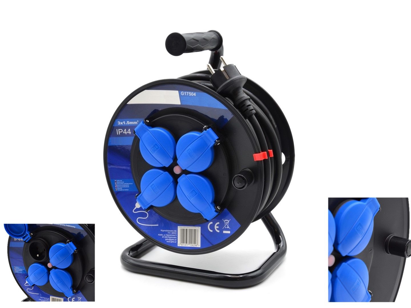 TRIZERATOP Kabeltrommel, Kunststuff 50m, Kabel 3x1,5 günstig online kaufen