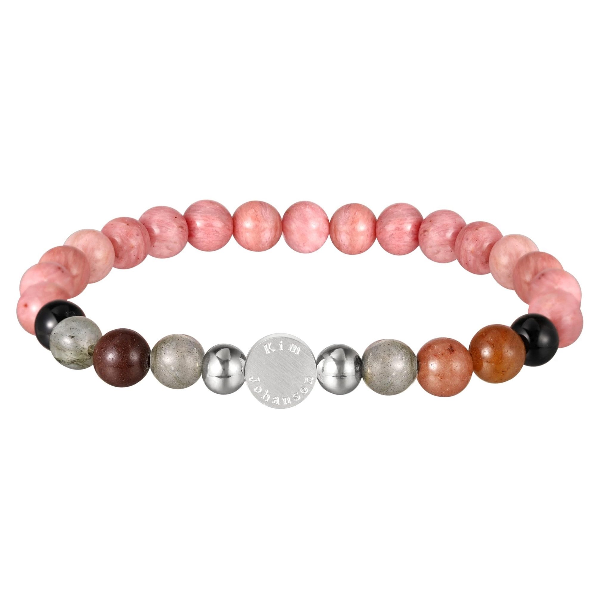 Kim Johanson Armband Flow (1-tlg), mit Natursteinen und Edelstahl günstig online kaufen