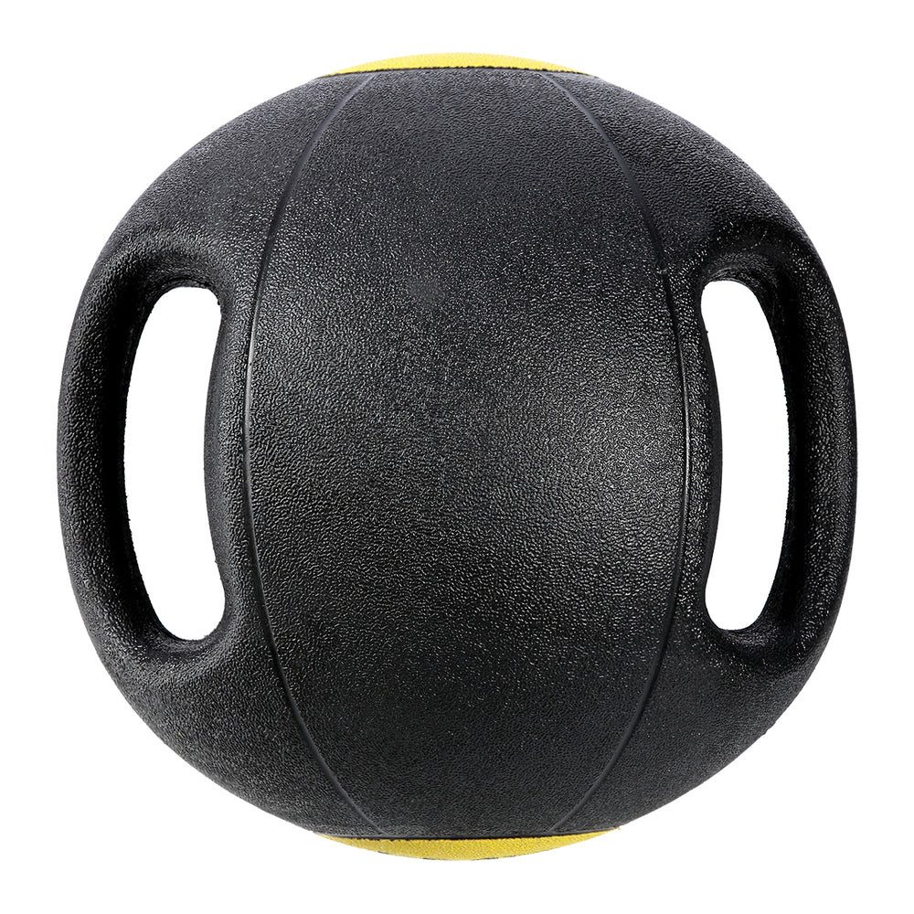 HMS Medizinball Gewichtsball Kraftball Trainingsball (Spar-Set, 1-St), Doppelgriff, rutschfest, stoßfest, sandgefüllt