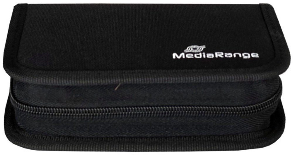 Mediarange Mediarange Tasche für 10 USB Sticks und 5 SD Speicherkarten in schwarz USB-Stick