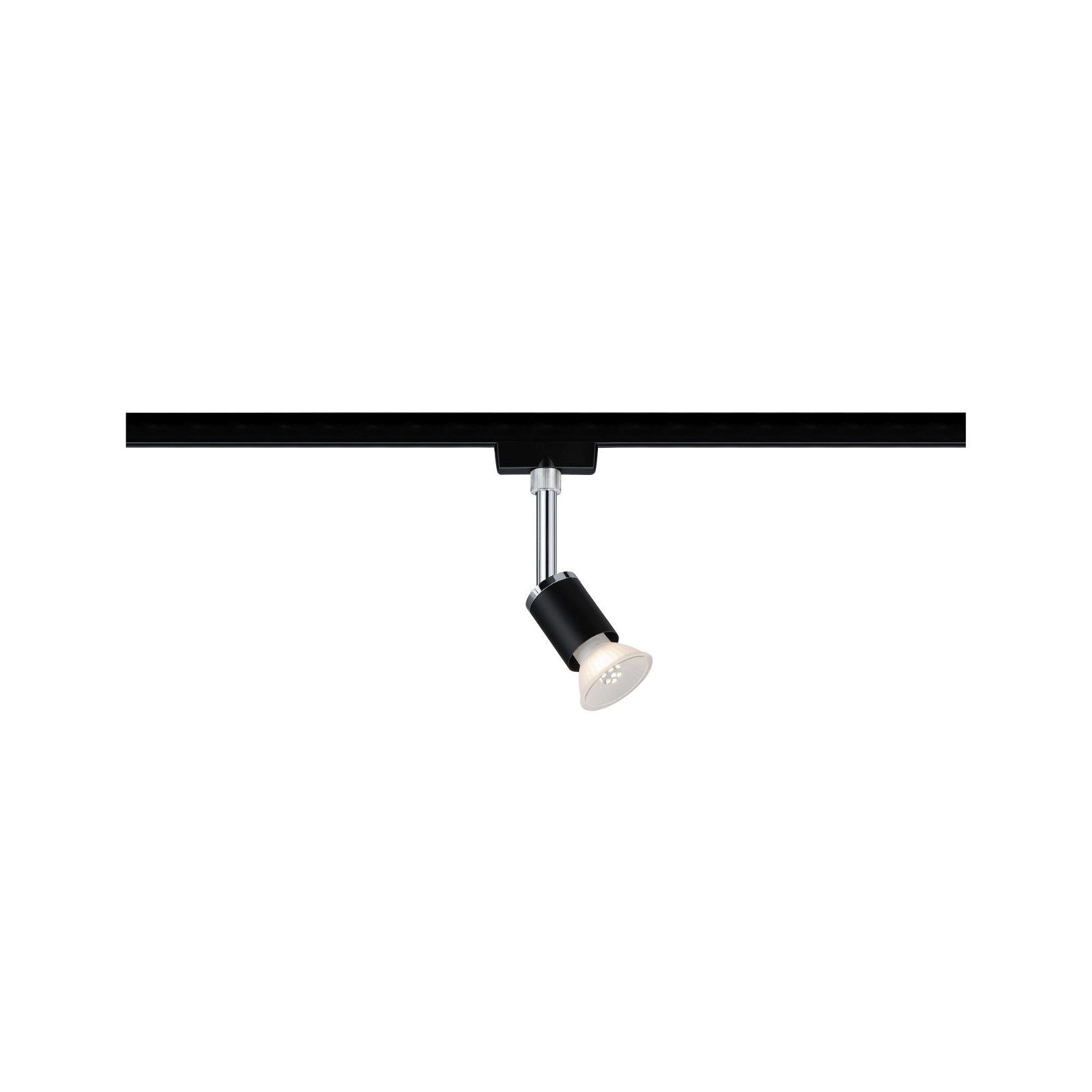 Paulmann Schienensystem-Leuchten URail Schienenspot Pure II Einzelspot GU10 max. 10W 230V, ohne Leuchtmittel, dimmbar 230V