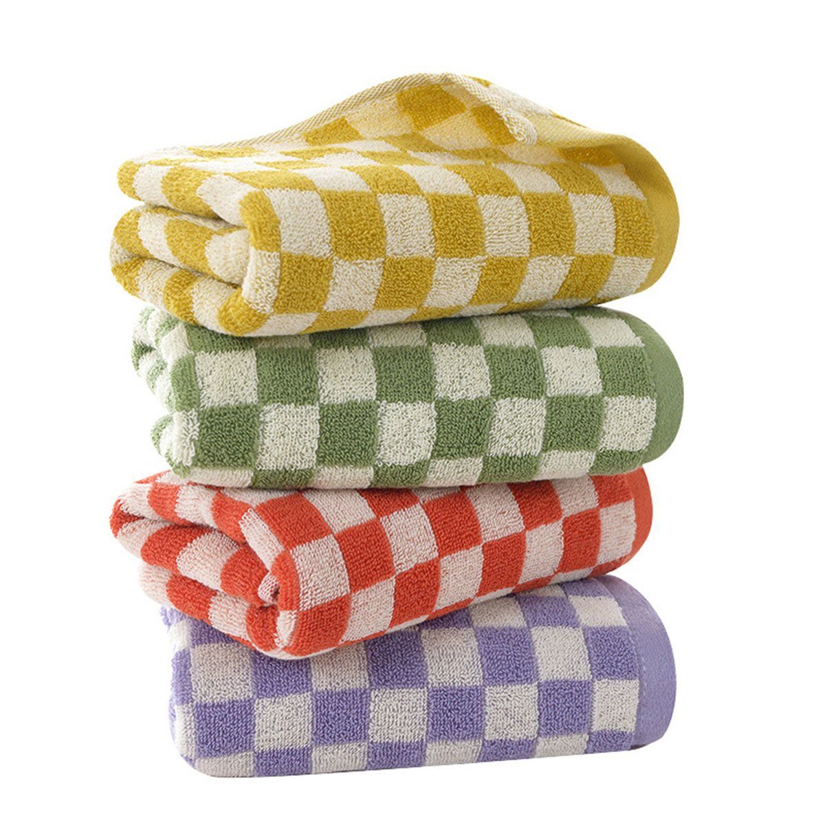CTGtree Handtücher Handtücher für Badezimmer 4er-Pack, Baumwoll-Gesichtstücher, (4-St)