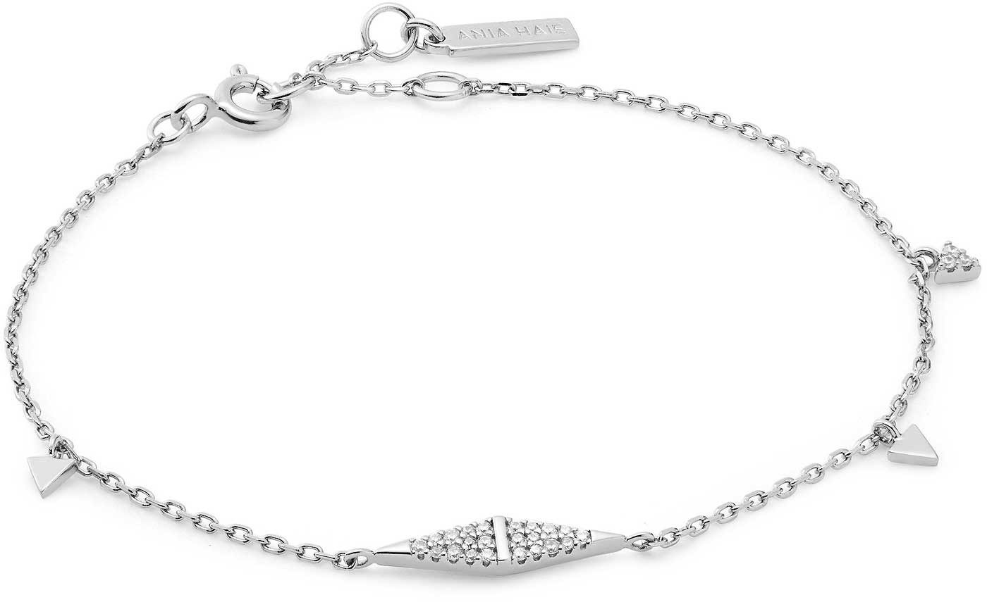 Ania Haie Armband ANIA HAIE B053-02H Armband mit geometrischen Anhängern Steinen besetzt