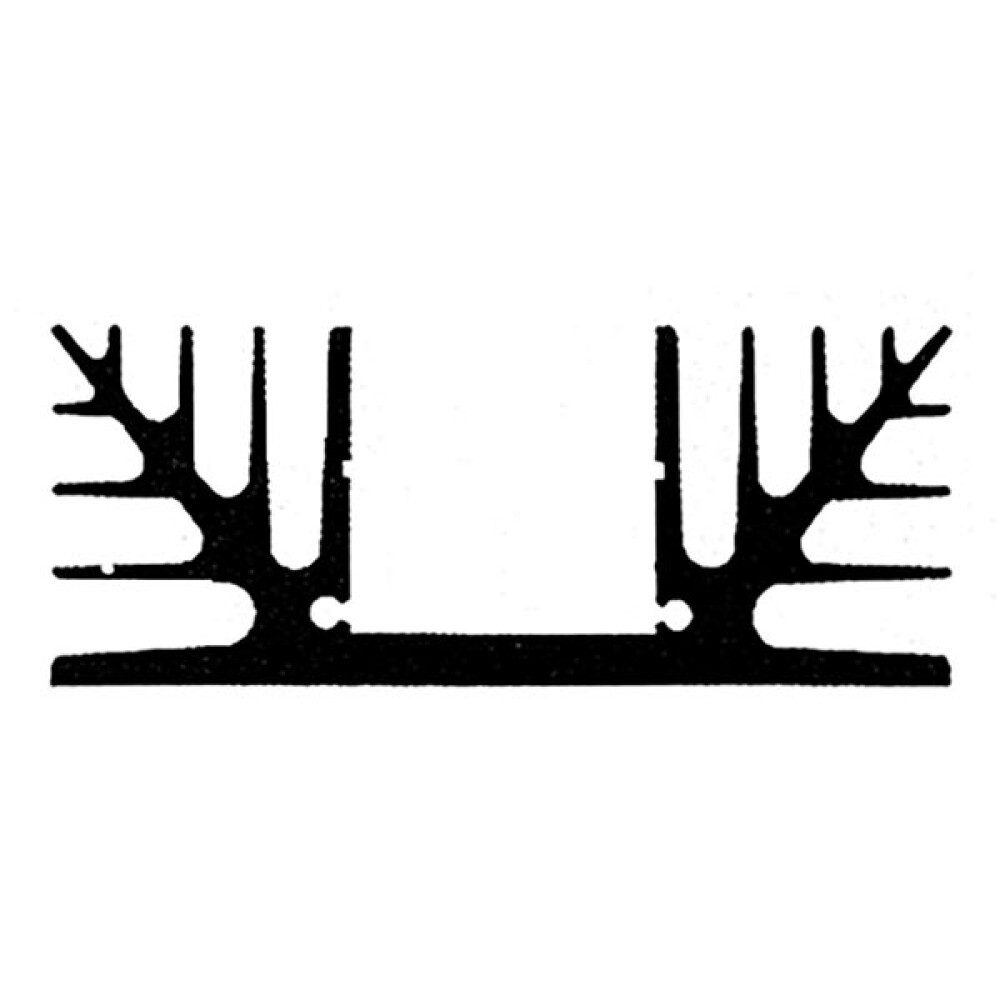 Velleman KÜHLKÖRPER 100mm ohne Bohrung 1.85°C/W Labor-Netzteil