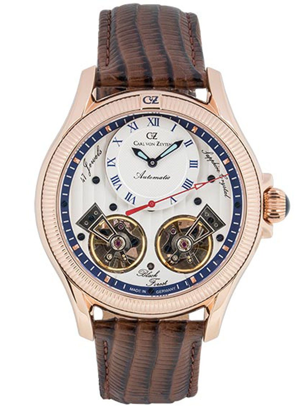 Carl von Zeyten Automatikuhr Carl von Zeyten CVZ0084RWHS Herrenuhr Waldhaus günstig online kaufen