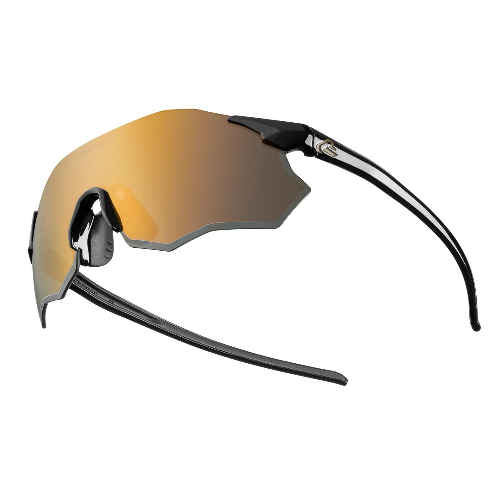 ROCKBROS Fahrradbrille Sportbrille Herren Damen Fahrrad MTB Rennrad Outdoor TR90 Rahmen, photochrom, UV400 Schutz, zweistufige Federscharniere, ultraleicht