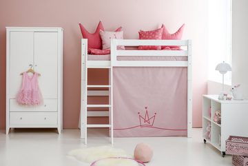Hoppekids Kinderkleiderschrank Schrank inkl. 2 Türen, 2 Schubladen und 3 Einlegeböden weiß 65x100 cm