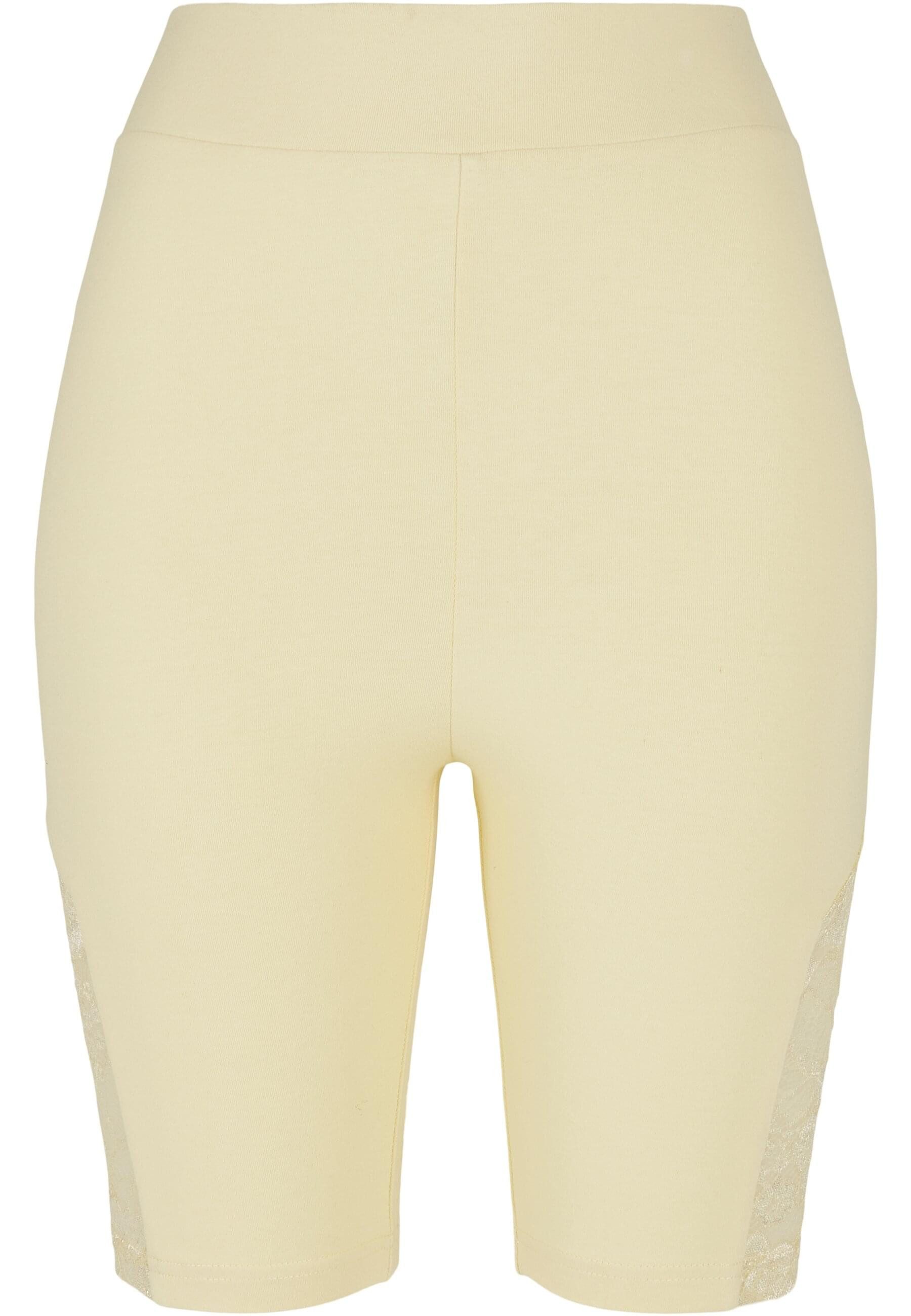 URBAN CLASSICS Radlerhose Urban Classics Damen Ladies High Waist Lace Inset Cycle Shorts (1-tlg)