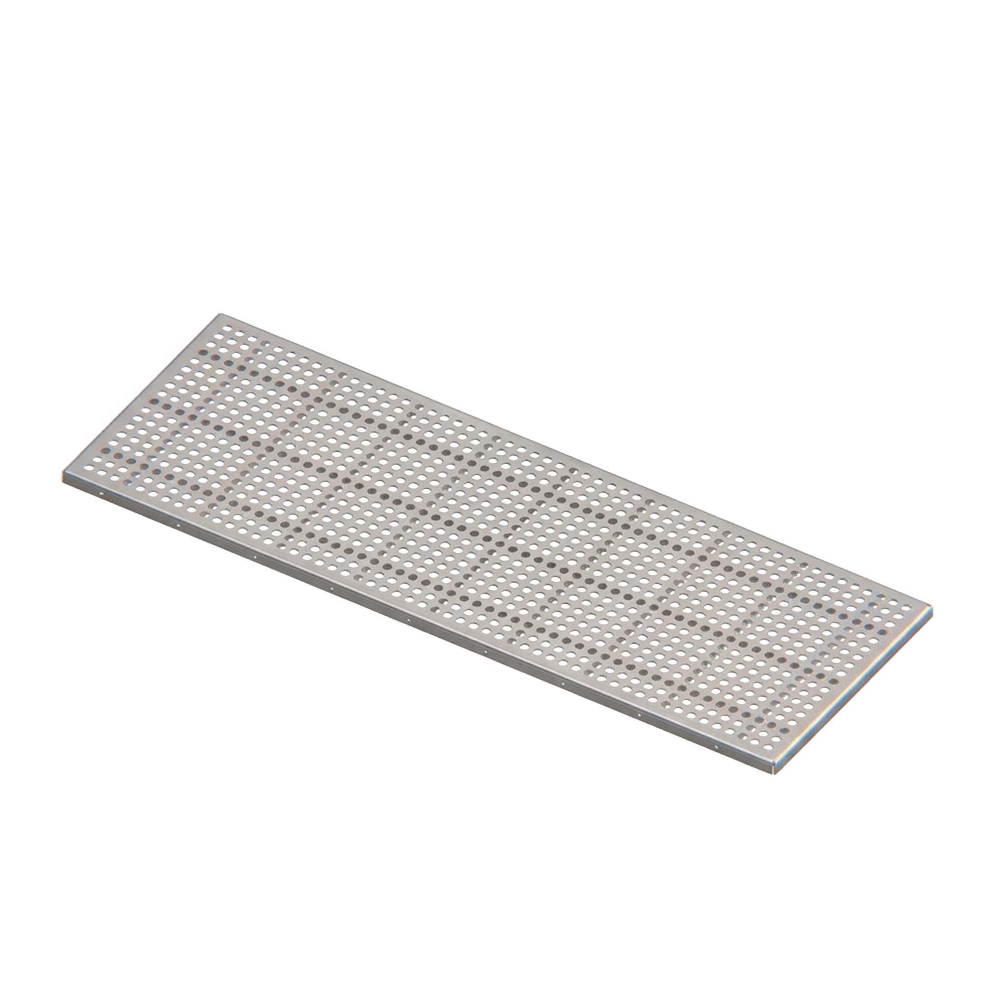 Feuerfest 123 GmbH Spülkasten-Abdeckblende Lichtschachtabdeckung aus Edelstahl Kreismuster 1100x400x20mm