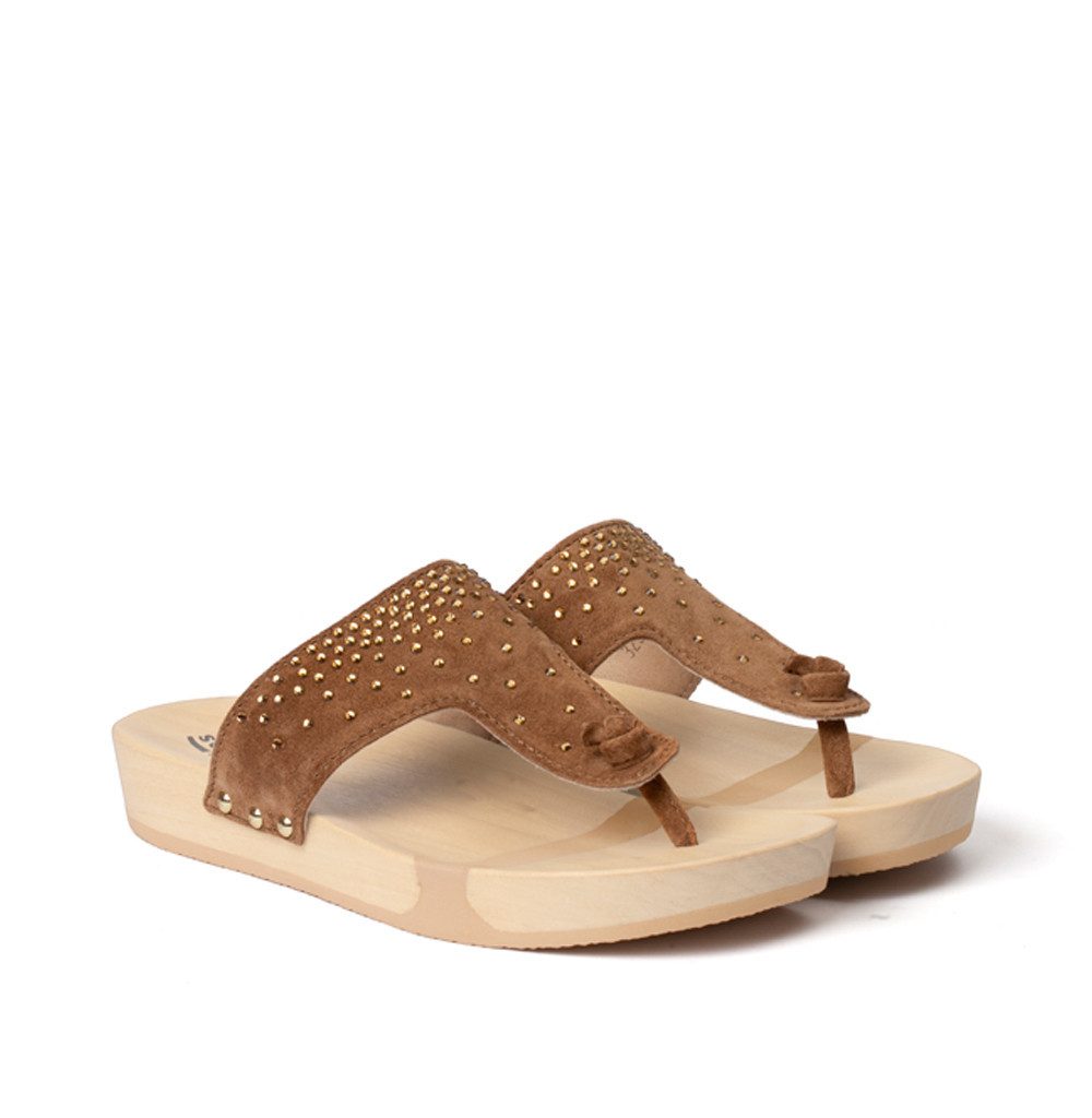 Softclox LOLA Crystal Kaschmir whiskey (natur) Pantolette