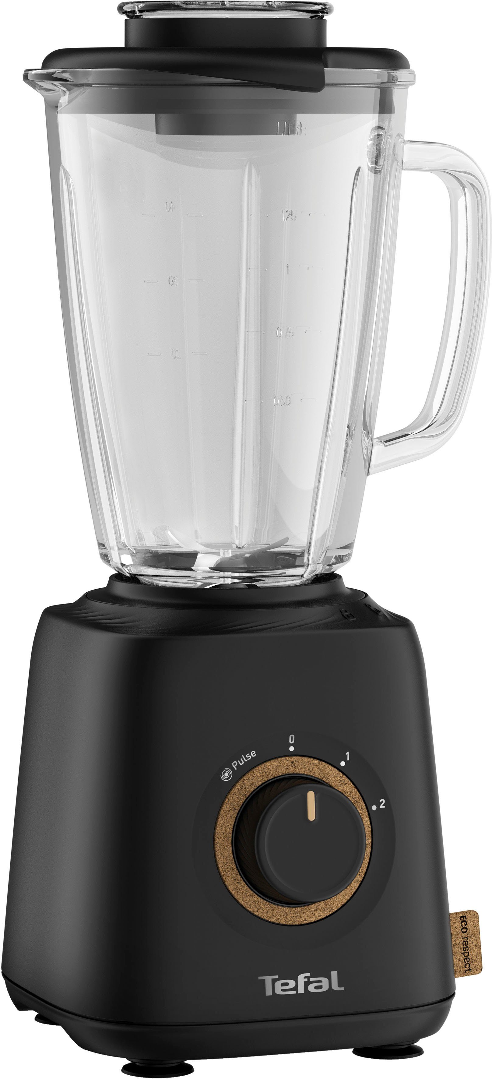 Tefal Standmixer Eco Respect, 800 W, im Öko-Design, 1,75 L, 4 Klingen, BL46EN