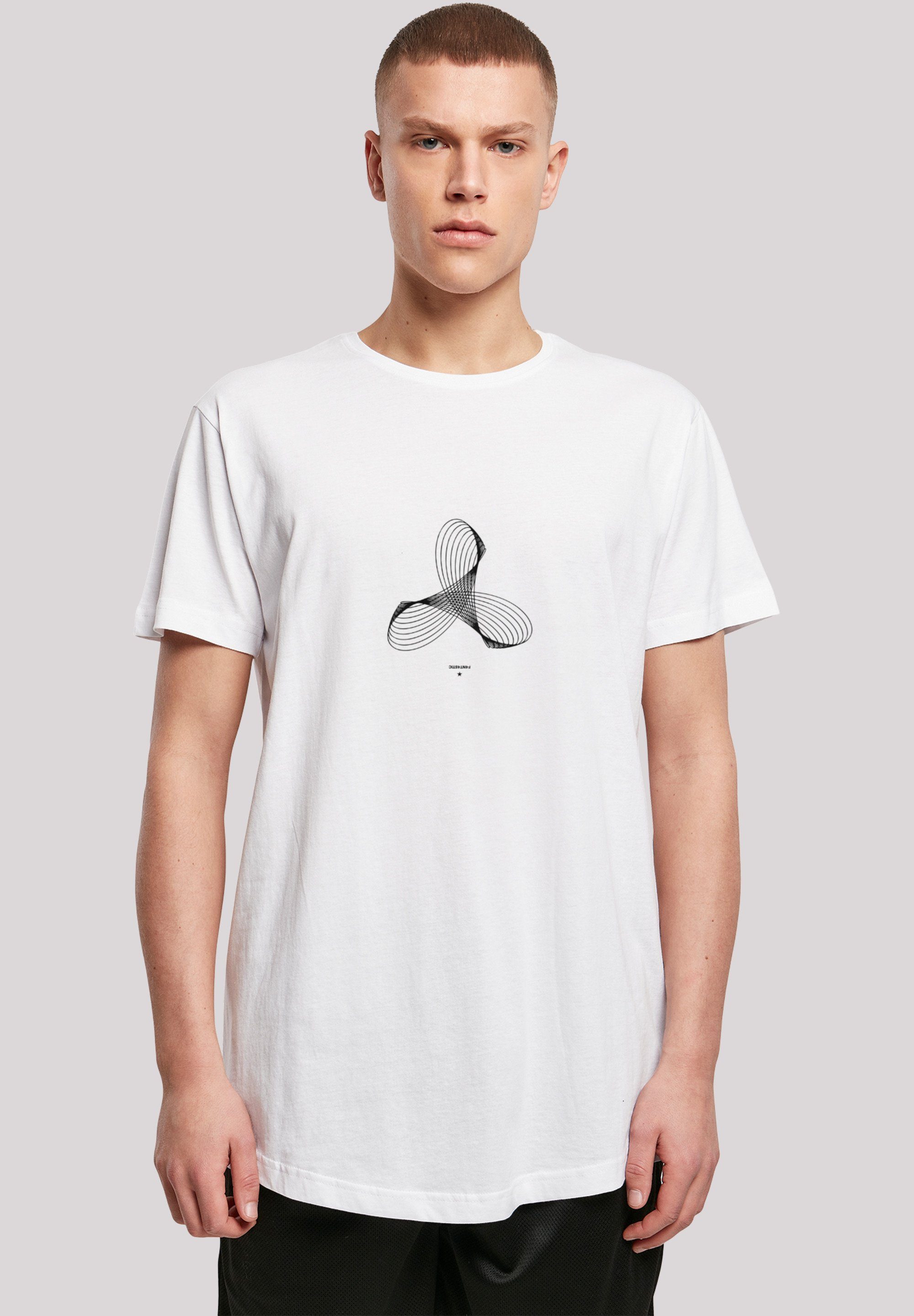 F4NT4STIC T-Shirt Geometrics Print weiß