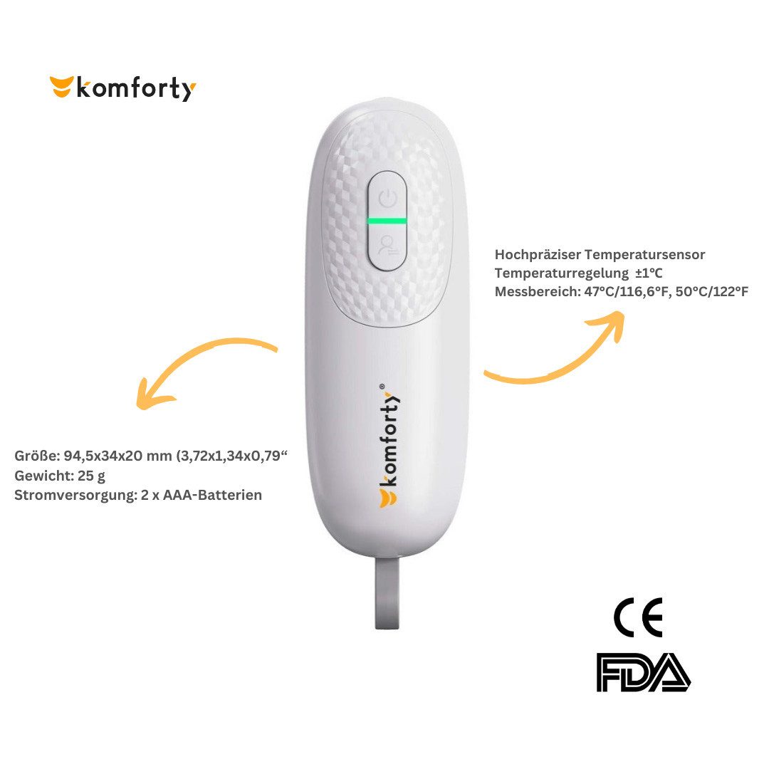 Komforty Insektenstichheiler Komforty IBR20, Insektenstichheiler inkl. Batterien, Natürliche Lindering von Juckreiz