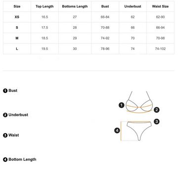 Babarella Push-Up-Bikini B178 (Bikini Set ohne Bügel) Push Up Zweiteiliger Badeanzug Bademode Strandkleidung Swimsuit