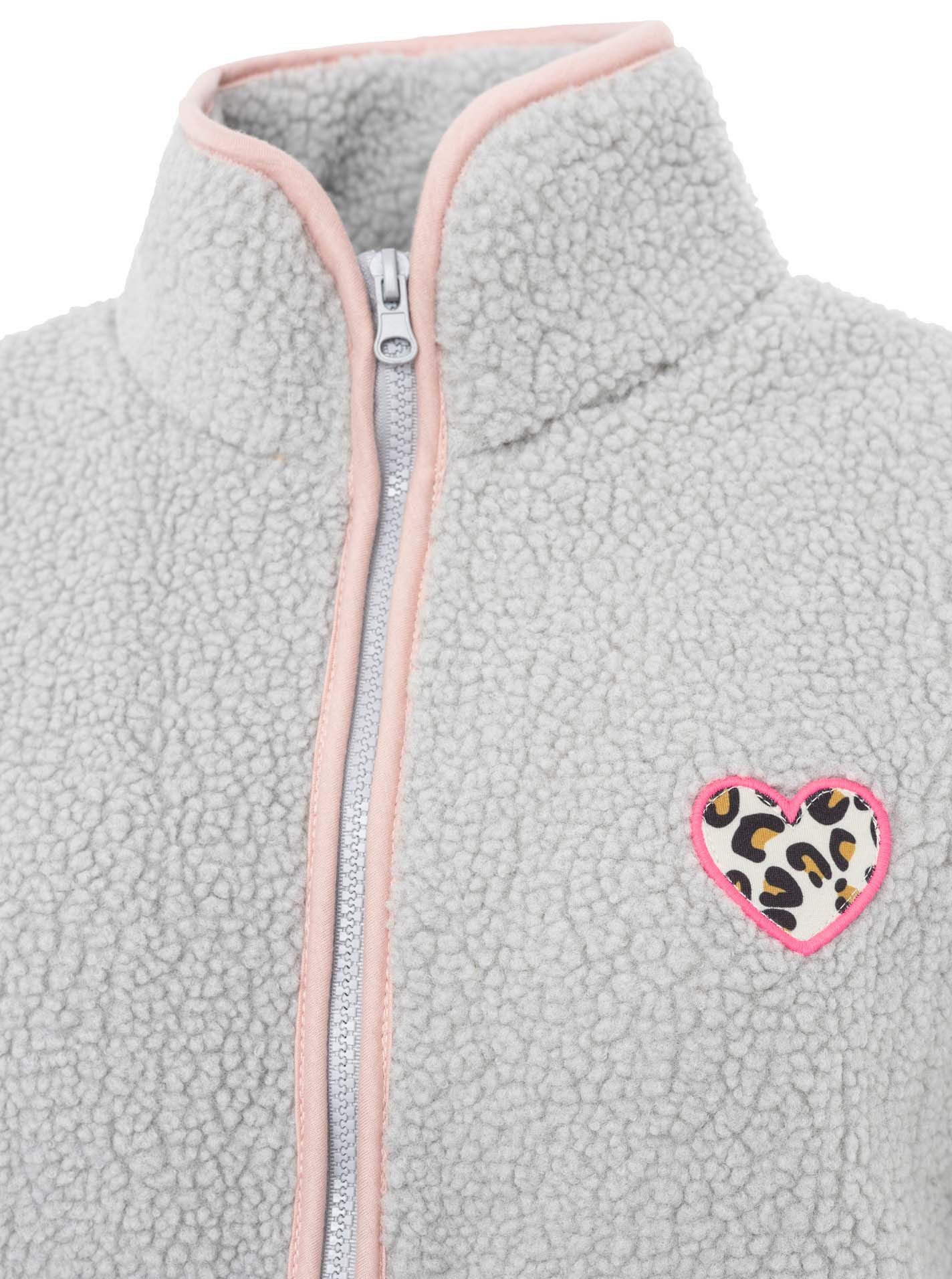 Zwillingsherz Fleeceweste Teddyweste "Leo Herzpatch"