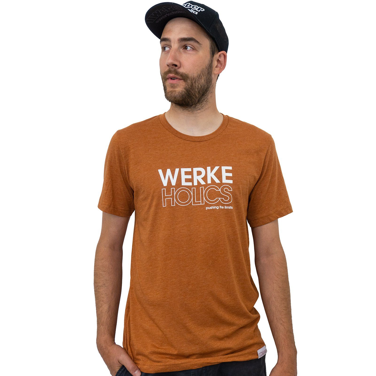 Weber GmbH T-Shirt Weber #Werkeholics Clay T-Shirt orange (1-tlg)